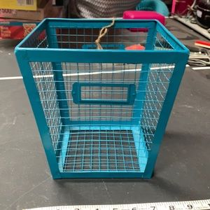 Blue Wire Basket